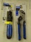 (R2) KOBALT 13-IN-1 SCREWDRIVER AND 8 IN GROOVE JOINT PLIERS. BOTH COME IN ORIGINAL PACKAGING.