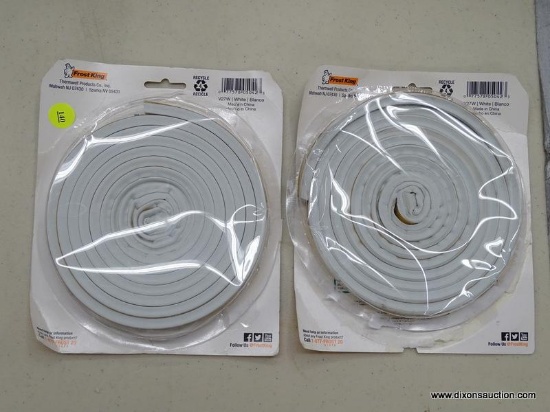 (R3) PAIR OF PROST KING SELF-STICK WEATHERSEALS; 2 PIECE LOT TO INCLUDE 2 ROLLS OF EPDM RIBBED