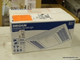 (R3) BROAN VENTILATION FAN WITH LIGHT. 70 CFM, 4 SONES. MODEL NO. 657