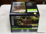 (R3) PORTFOLIO LANDSCAPE PATH LIGHT WITH LOW-VOLTAGE LED LIGHTS AND A BRUSHED BRONZE FINISH. COMES