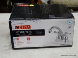 (R3) DELTA WINDEMERE CENTERSET LAVATORY FAUCET WITH A CHROME FINISH. COMES IN OPENED BOX AND IS