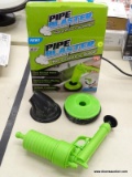 (R3) PIPE BLASTER HIGH PRESSURE AIR PLUNGER; 4 PIECE SET TO INCLUDE A PLUNGER, A LARGE ADAPTER, A