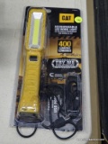 (R3) CAT RECHARGEABLE LED WORK LIGHT WITH 400 LUMENS. COMES IN OPENED BOX WITH CHARGER. MODEL NO.
