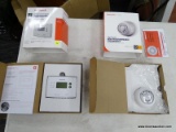(R3) HONEYWELL THERMOSTATS; 2 PIECE LOT TO INCLUDE A PROGRAMMABLE THERMOSTAT (RTH221B) AND THE ROUND