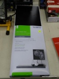 (R3) STYLE SELECTIONS WOODEN WALL MOUNTED SHELF, HIDDEN BRACKET SHELF WITH A BLACK FINISH. MEASURES