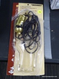 (R3) PORTFOLIO 3-WAY LAMP KIT WITH A BRASS FINISH. COMES IN OPENED PACKAGING.