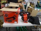 (R6) CRAFTSMAN HANDHELD BLOWER; 25CC 2-CYCLE LEAF BLOWER. PRODUCT NO. CMXGAAMR25BL. BOX IS DAMAGED