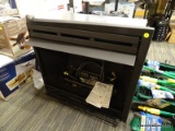 (R7) HOUSING FOR ARTIFICIAL FIREPLACE; ARTIFICIAL FIREPLACE HOUSING, MATTE BLACK FINISH. HAS HOOKUPS