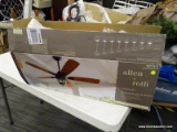 (R7) ALLEN + ROTH CEILING FAN; ALLEN + ROTH 1-PACK CASTINE 52.0-IN RUBBED BRONZE DOWNROD OR CLOSE