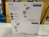 (R10) LOT OF BATHROOM HARDWARE; THREE PIECE LOT TO INCLUDE A KOHLER MAXTON BATH/SHOWER SET (PRODUCT