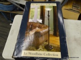 (R10) WOODBINE FLOOR LAMP; DARK OIL RUBBED BRONZE TORCHIERE WITH READING LIGHT FLOOR LAMP, MEASURES