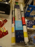 (R10) LEVOLOR SHADES; SET OF TWO LEVOLOR TRIM+GO WHITE ROOM DARKENING CORDLESS VINYL ROLLER SHADES
