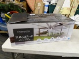 (R10) FANIMATION CEILING FAN; FANIMATION STUDIO COLLECTION SLINGER V2 72-IN BRUSHED NICKEL LED