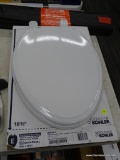 (R11) RIDGEWOOD TOILET SEAT; ELONGATED BOWL TOILET SEAT WITH QUIET CLOSE TECHNOLOGY. COMES USED IN