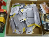 (R11) TRAY LOT OF HANGING HARDWARE; 24 PIECE LOT OF BLUE HAWK AND NATIONAL HARDWARE ASSORTED HANGING