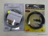 (R11) DANCO PULL-OUT SPRAY HOSES; TWO DANCO SINK SPRAYER HOSES, A 57-IN VINYL FAUCET SPRAY HOSE