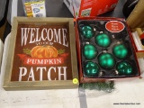 (R11) LOT OF HOLIDAY LIVING CHRISTMAS DECORATIONS; 3 PIECE LOT TO INCLUDE 12 IN DECORATIVE GARLAND