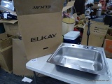 (R11) ELKAY RESIDENTIAL KITCHEN SINK; SATIN SINGLE BOWL DROP-IN 4-HOLE RESIDENTIAL KITCHEN SINK.