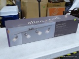 (R11) ALLEN + ROTH TRACK LIGHT; 4-LIGHT BRUSHED STEEL DIMMABLE STANDARD TRACK BAR LIGHT KIT FIXED