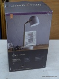 (R12) ALLEN + ROTH DESK LAMP; ALLEN + ROTH 15.5-IN WHITE LED W/DIMMER. PRODUCT NO. 1233170. BOX IS