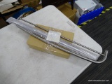 (R12) TOWEL HANGING RACK; STAINLES STEELE TOWEL HANGING WALL RACK. MEASURES 24.5 IN LONG. COMES