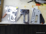 (R12) HANDPOWERED STAPLE GUNS; THREE STAPLE GUNS INCLUDING A USED POWERSHOT 5700, A STANLEY BOSTICH