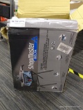 (R12) DELTA SHOPMASTER PORTABLE TABLE SAW; 10-IN CARBIDE-TIPPED BLADE 15-AMP PORTABLE TABLE SAW.