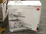 (R1) REV-A-SHELF 2-TIER PULL OUT METAL BASKET. MEASURES 20.75 IN X 19 IN. COMES IN OPENED BOX. MODEL