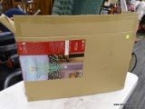 (R2) HOLIDAY LIVING LIGHTED CHRISTMAS TREE WITH MULTI-COLOR LIGHTS. MEASURES 24 IN X 5 IN X 36 IN.