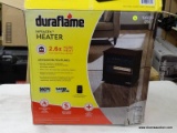 (R2) DURAFLAME 1500-WATT INFRARED QUARTZ CABINET ELECTRIC SPACE HEATER. MEASURES 19 IN X 12.63 IN X