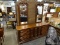 DOUBLE MIRROR DRESSER; MEDITERRANEAN STYLE, DOUBLE MIRROR DRESSER WITH 3 DRAWERS ON THE LEFT AND