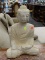 MARBLE PRAYING BUDDHA STATUE. MEASURES 17 IN TALL.