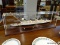 RMS TITANIC MODEL SHIP WITH DISPLAY CASE. MEASURES 32 IN X 6 IN X 10 IN.