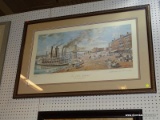 MICHAEL BLASER FRAMED PRINT; 