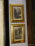 PAIR OF FRAMED ENGRAVINGS; DRAWN BY J. SMILLIE FROM A SKETCH BY T. ADDISON RICHARDS. DEPICTS A