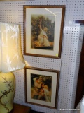 PAIR OF FRAMED VICTORIAN PRINTS; 2 PIECE LOT TO INCLUDE PRINTS THAT SHOW A GROUP OF VICTORIAN