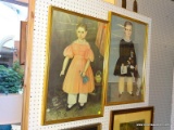 PAIR OF VICTORIAN PORTRAIT PRINTS; 2 PIECE SET TO INCLUDE A PORTRAIT OF A GIRL HOLDING A BOOK