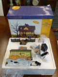 (WINDOW) DEPARTMENT 56 1031 TRICK-OR-TREAT DRIVE; HALLOWEEN DIORAMA FROM THE ORIGINAL SNOW VILLAGE