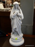 MOTHER TERESA IMMACULATE CONCEPTION PORCELAIN STATUE. MEASURES 17 IN TALL.