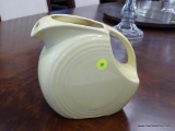 YELLOW FIESTA WARE WATER PITCHER.