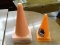 (R3) LOT OF ORANGE SAFETY CONES; 7 PIECE LOT TO INCLUDE 5 1 FT CONES AND 2 9 IN CONES.