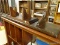 (R4) PAIR OF WALL SHELVES; 2 PIECE LOT OF WOODEN WALL SHELVES TO INCLUDE AN 18 IN SHELF WITH A PLATE