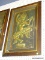 (BWALL) THAI EMBOSSED RUBBINGS WALL ART; SHOWS A TOPLESS WOMAN DANCING ON TOP OF A PEDESTAL. HAS A