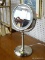 (WALL) NATURAL DAYLIGHT VANITY MIRROR; SATIN NICKEL FINISHED, ROTATING, LIGHT UP VANITY MIRROR.