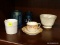 (WALL) LOT OF ASSORTED CHINA; 6 PIECE LOT TO INCLUDE A LENOX CREAM COLORED CONDIMENT DISH, A C.