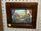 (WALL) JESUS WITH DISCIPLES FRAMED HOLOGRAM CARD; CD HOLOGRAM OF JESUS AND HIS DISCIPLES SITTING AT