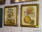 (WALL) SET OF TWO FRUIT PRINTS; ONE DEPICTS THREE APPLES NEXT TO TWO WHITE FLOWERS. THE OTHER