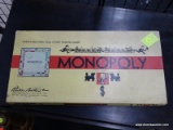 (WINDOW) VINTAGE PARKER BROTHERS' MONOPOLY GAME; MONOPOLY GAME WITH ORIGINAL INSTRUCTIONS AND GAME