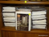 (WALL) LOT OF ALLEN + ROTH GROMMET BLACKOUT CURTAIN PANELS; 13 PIECE LOT OF 63 IN, WINBOURNE STYLE