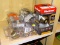 (R6) LOT O KWIKSET DOOR KNOB KITS; 5 PIECE LOT TO INCLUDE AN ANTIQUE BRASS DEADBOLT WITH A KEY ON